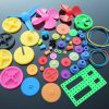 55Pcs Plastic DIY Robot Gear Kit Gearbox Motor Gear Set for DIY Car Robot