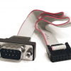 DB9 9 Pin Male Connector To 10 Pin Frc I Female Connector 30 cm Flat Cable