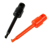 56mm Hook Type Test Probe Clip - Red/Black Pair
