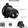 12V Waterproof Car Cigarette Lighter Socket With Red Led Indicator - Image 3