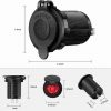 12V Waterproof Car Cigarette Lighter Socket With Red Led Indicator - Image 2