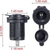 12V Waterproof Car Cigarette Lighter Socket With Blue Led Indicator - Image 3
