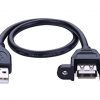 USB Type A Male To Type A Female Panel Mount Extension Cable - 30 CM - Image 5