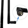 2.4 GHZ/3 DB AT 5 GHZ SMA MALE RUBBER DUCK WIFI FOLDING ANTENNA-105 MM - Image 4