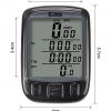 Bicycle Rainproof Odometer Speedometer Multifunction (563-A Wired Black) - Image 2