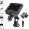 G600-Portable LCD Digital Microscope 4.3 Inch HD 3.6 MP 1-600X Magnifier 1080P