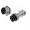 5 PIN 16mm Aviation Male / Female Mini Round Shell Panel Type Connector - Image 2