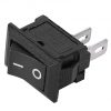 KCD11 2 Pin 2 Position On/Off Mini Rocker Switch-BLACK