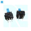 E-SWITCH Non-locking Black/Blue button switch 10X10X14 - Image 3