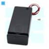 9V Battery Holder with ON Off Switch Black Cover Lead Wire - Image 2
