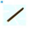 40 X 2 Pin 1.27 mm Pitch Male Berg Strip Right Angle Double Row Header Gold Plated - Image 3