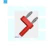 4mm one banana jack to two banana 14mm Short circuit connector Red - Image 5