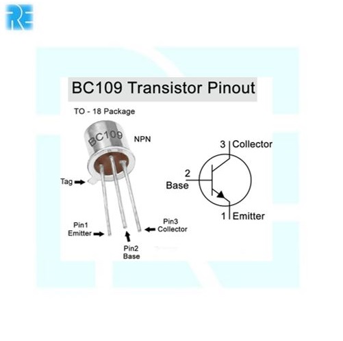 BC109 General Purpose NPN-TO 18 Transistor - Image 3