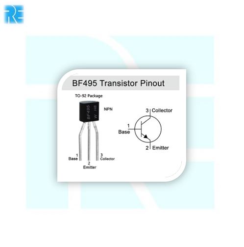BF495D High Voltage RF and Amplifier Applications NPN-TO 92 Transistor - Image 3