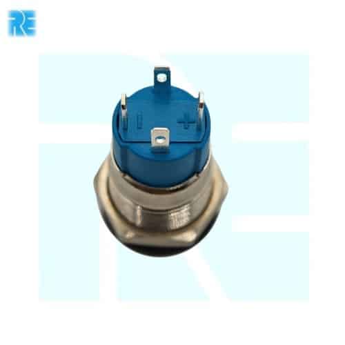 12MM Flat Head 12-24V Momentary Type Waterproof Metal Push Button Switch with GREEN Led Light - Image 4