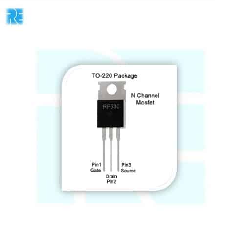 IRF530 - N CHANNEL MOSFET TO-220 - Image 4