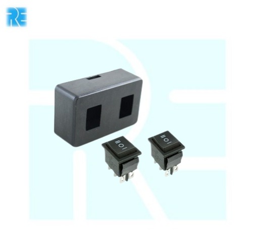 DPDT Switch Box (2 Slots) for Remote Control Robot 90 X 62 X 38 MM - Image 3