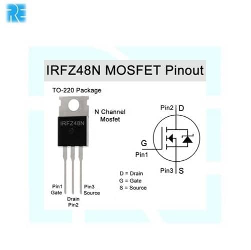 IRFZ48N - N CHANNEL MOSFET TO-220 - Image 5