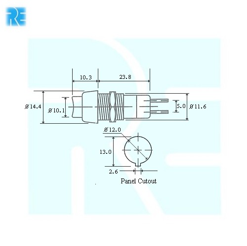 ELCOM PBS 1R-04 PUSH TO ON MOMENTARY SWITCH RED - Image 3